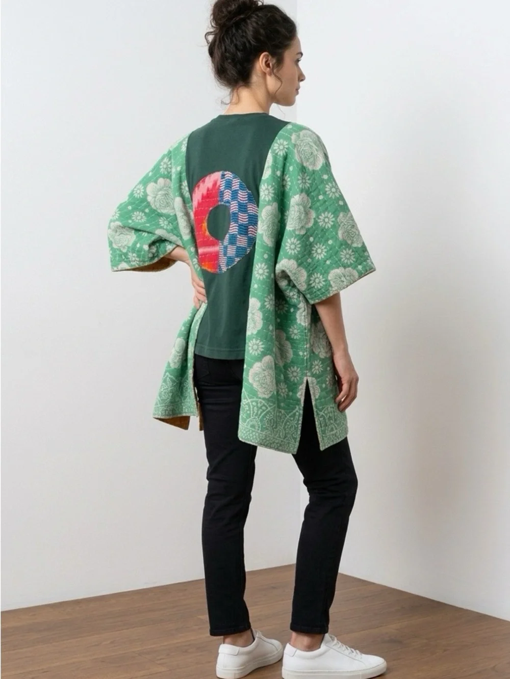 Handcrafted Upcycled PHISH Kantha Tunic NWT One Size - Picture 6 of 16